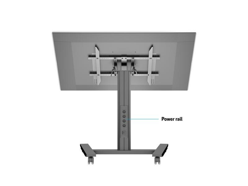 Multibrackets TV-Trolley Display Stand 110 Tilt &amp; Table Silber