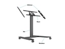 Multibrackets TV-Trolley Display Stand 110 Tilt &amp; Table Silber