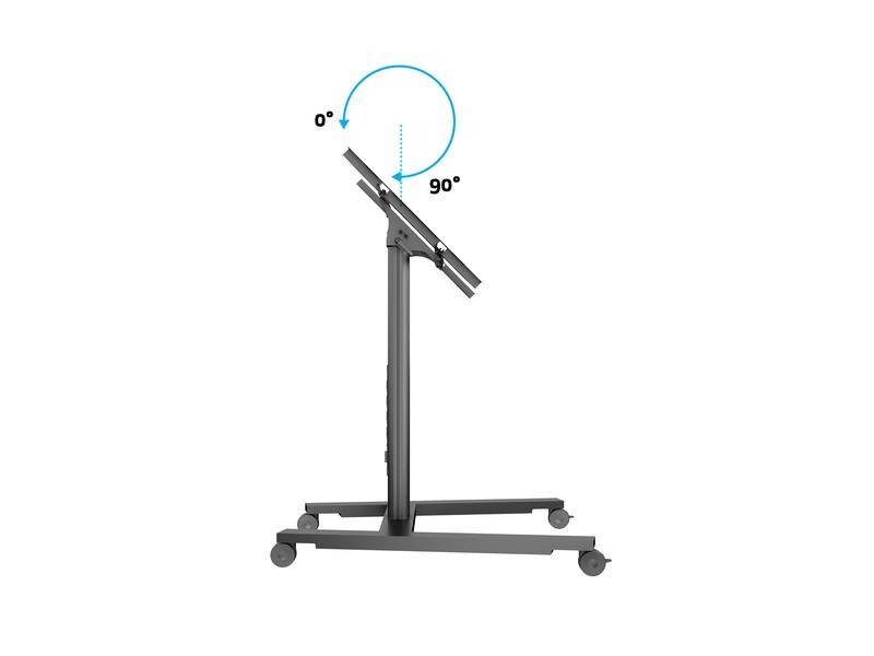 Multibrackets TV-Trolley Display Stand 110 Tilt &amp; Table Silber