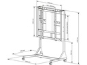 Multibrackets TV-Trolley SD Weiss