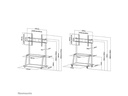 Neomounts by NewStar TV-Trolley NS-M4000BLACK Schwarz