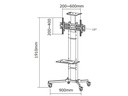 NewStar TV-Trolley PLASMA-M1700E Schwarz