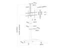 NewStar TV-Trolley PLASMA-M1900E Schwarz