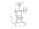 PureMounts TV-Trolley PDS-0012C PureMounts DS, Schwarz