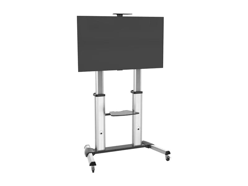 PureMounts TV-Trolley PMP PDS-0011C Silber/Schwarz