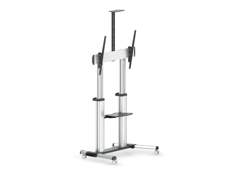 PureMounts TV-Trolley PMP PDS-0011C Silber/Schwarz