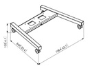 Vogel's TV-Trolley TD1884 Schwarz