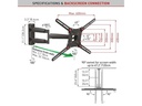 Barkan Wandhalterung WH 443-SW Schwarz