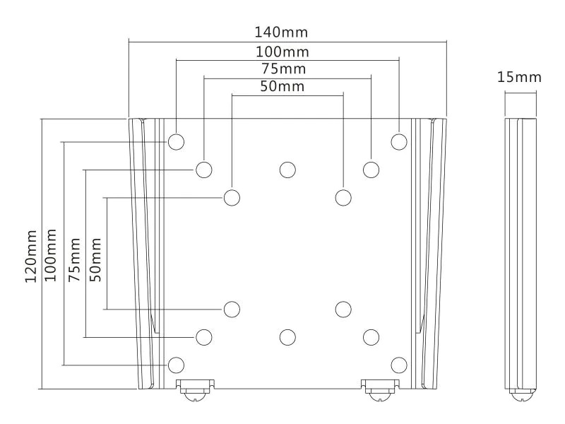Multibrackets Wandhalterung 2988 Schwarz