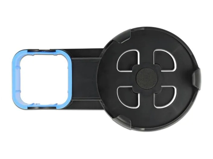 Delock Wandhalterung für Echo Dot 3. Gen. Blau/Schwarz