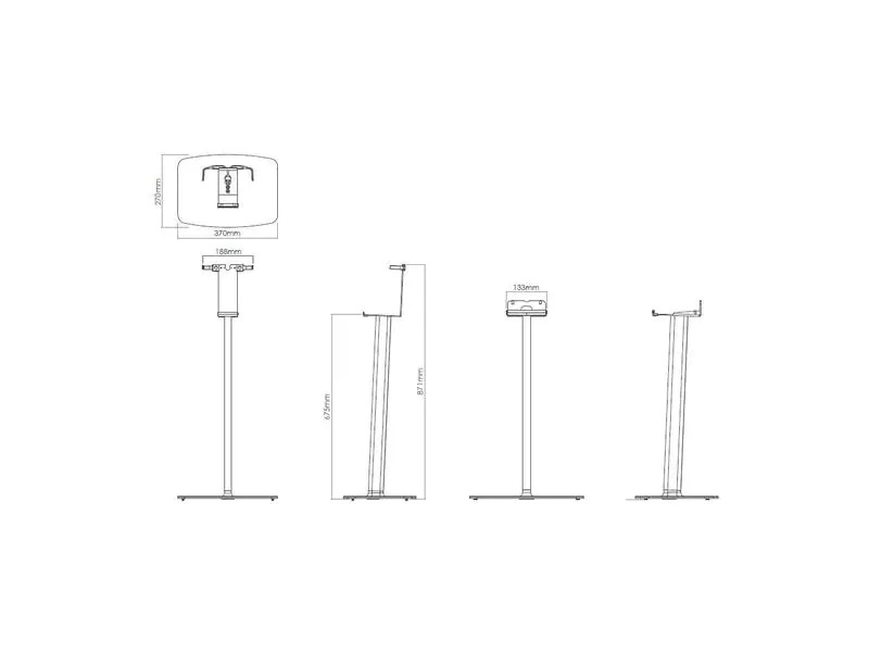 Flexson Standfuss Sonos Five/Play:5 Weiss