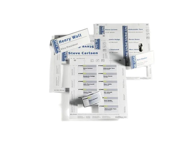 DURABLE Namensetiketten 54 x 90 mm mm, 20 Blatt