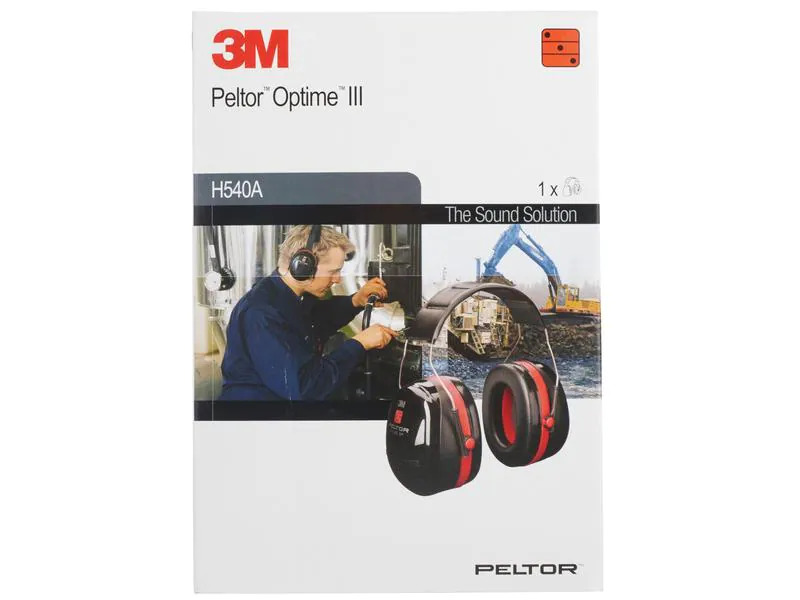 3M Gehörschutz Peltor Optime III Schwarz / Rot