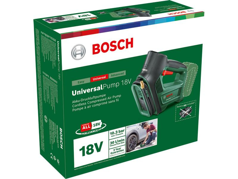 Bosch Akku-Druckluftpumpe UniversalPump 18 V Solo