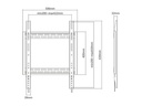 Multibrackets Wandhalterung Universal Wallmount HD P 100 kg 400 x 600