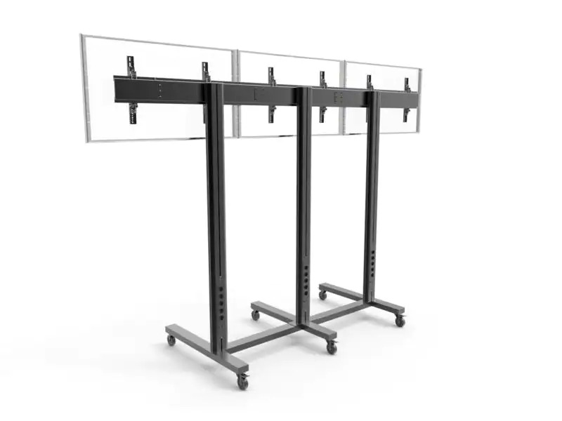 Multibrackets Wandhalterung Video Wall Stand 3-screens 9789 Schwarz