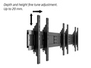 Multibrackets Wandhalterung Video Wall Stand 3-screens 9789 Schwarz