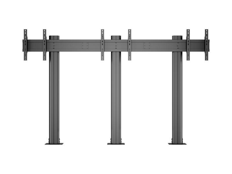 Multibrackets Wandhalterung Video Wall Stand 3-screens 9789 Schwarz