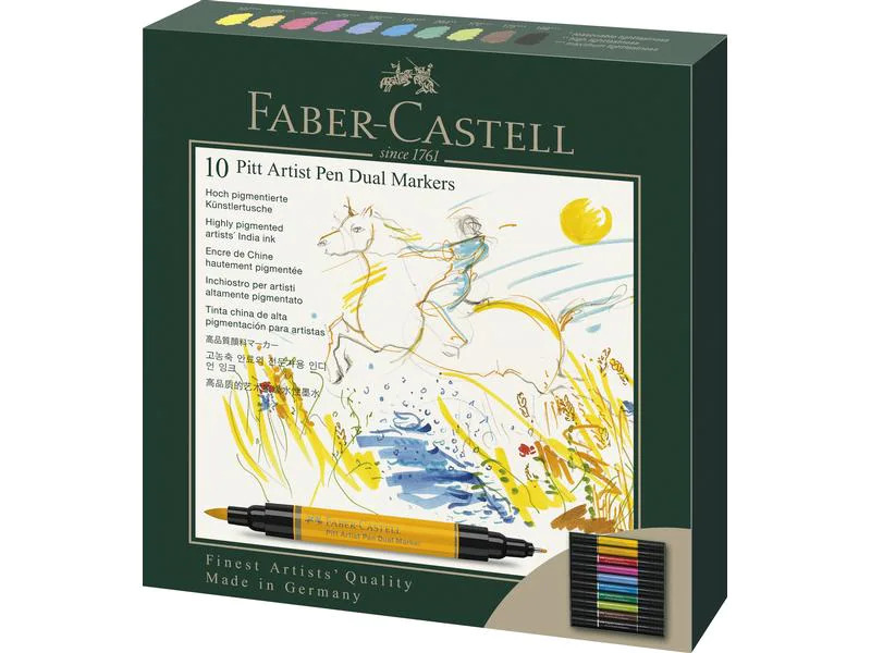Faber-Castell Tuschestift Pitt Artist Pen Dual 10 Stück