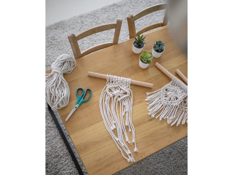 lalana Wolle Makramee Rope 2 mm, 500 g, Graugrün
