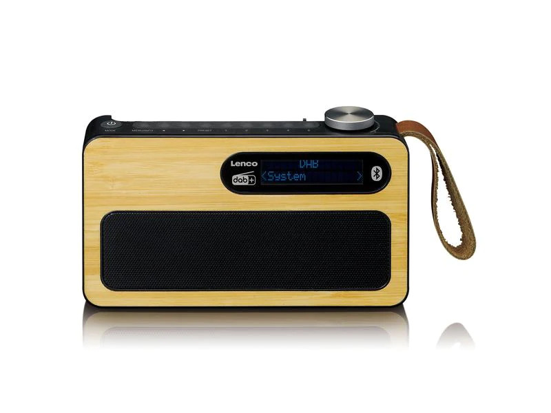 Lenco DAB+ Radio PDR-040 Bambus/Schwarz