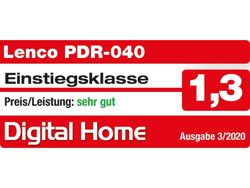 Lenco DAB+ Radio PDR-040 Bambus/Schwarz
