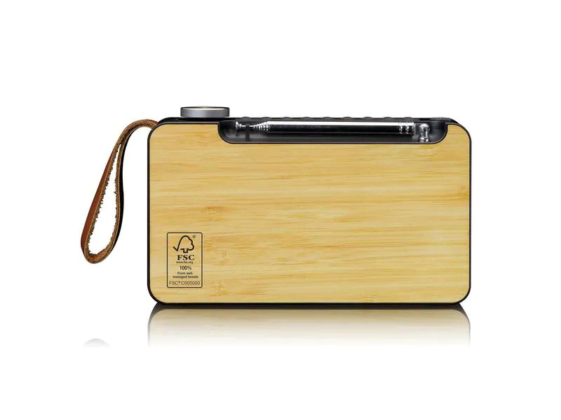 Lenco DAB+ Radio PDR-040 Bambus/Schwarz