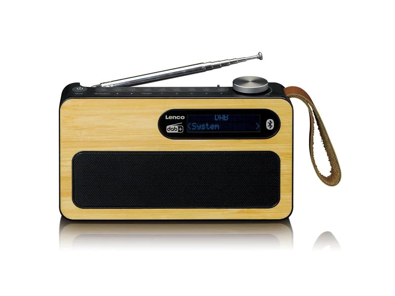 Lenco DAB+ Radio PDR-040 Bambus/Schwarz