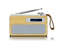 Lenco DAB+ Radio PDR-040 Bambus/Weiss