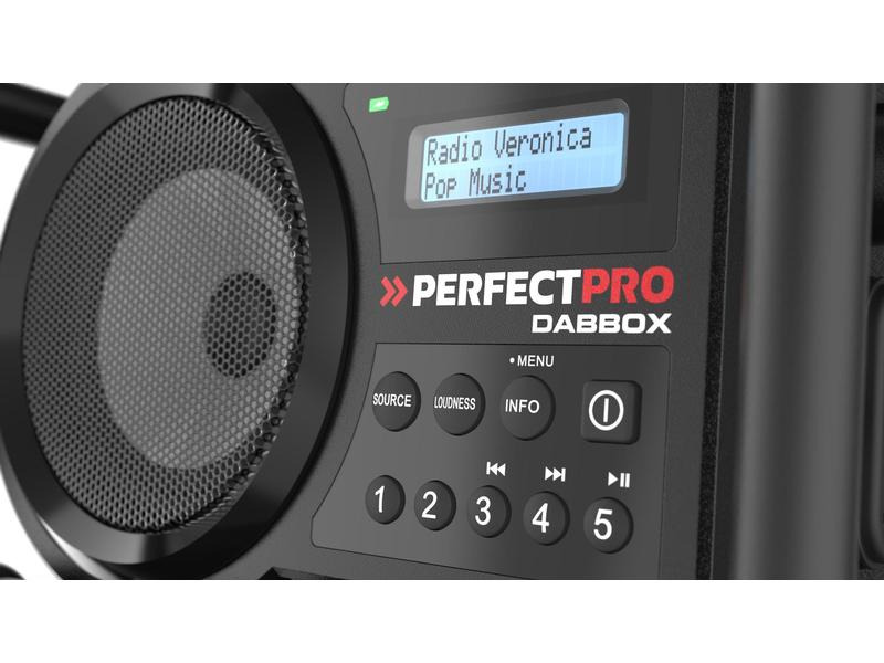 Perfectpro DAB+ Radio DABBOX Schwarz