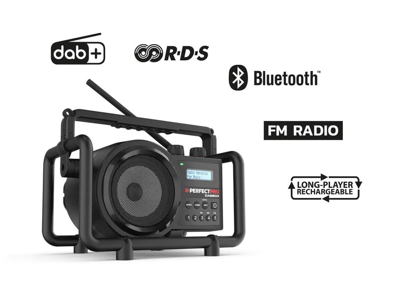 Perfectpro DAB+ Radio DABBOX Schwarz