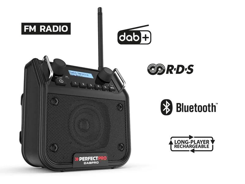 Perfectpro DAB+ Radio DABPRO Schwarz