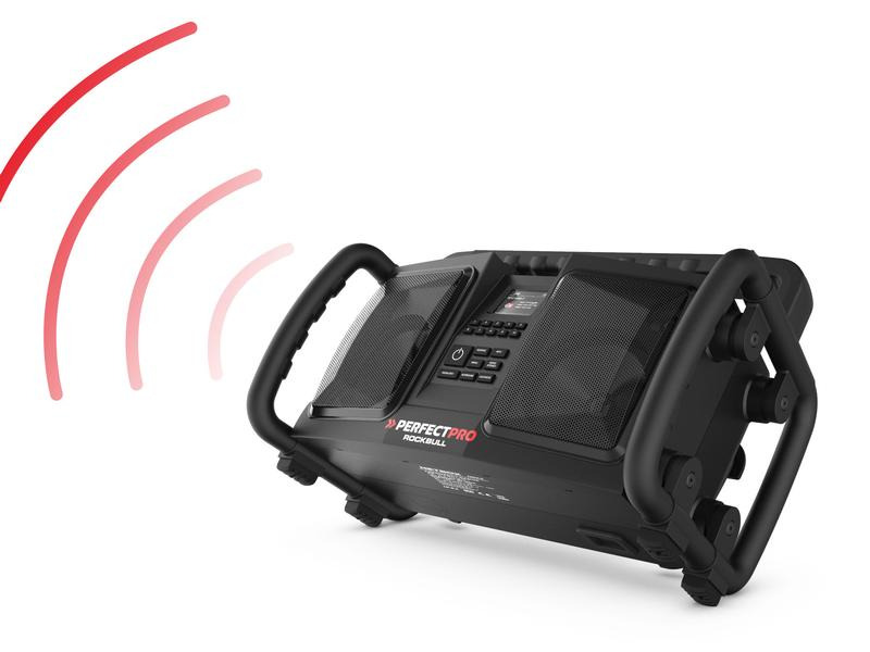Perfectpro DAB+ Radio ROCKBULL Schwarz