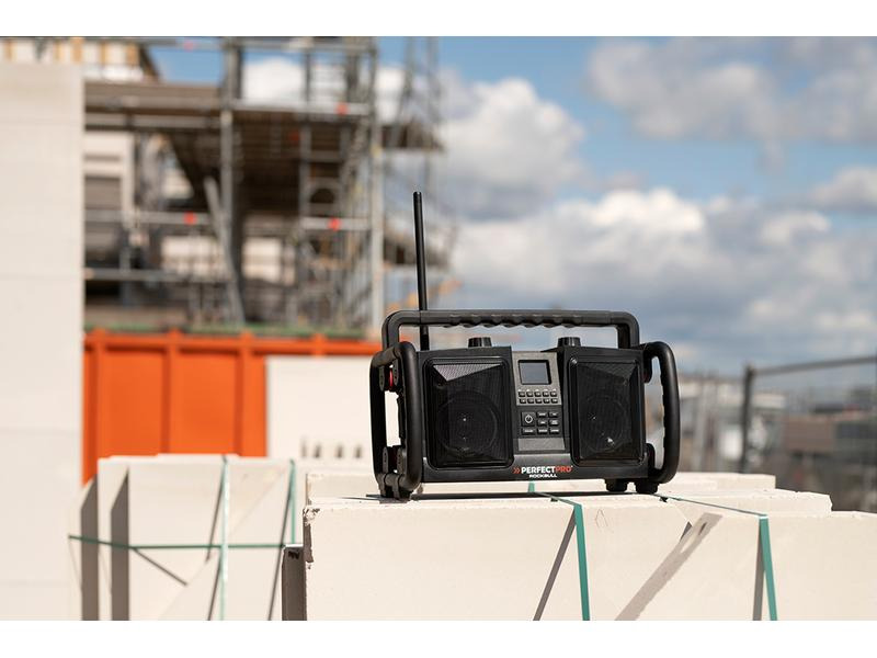 Perfectpro DAB+ Radio ROCKBULL Schwarz
