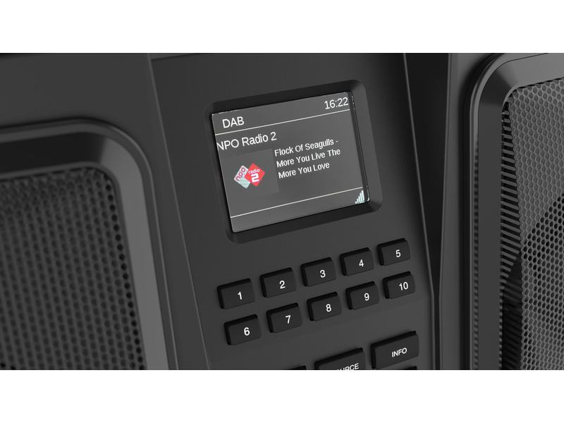 Perfectpro DAB+ Radio ROCKBULL Schwarz