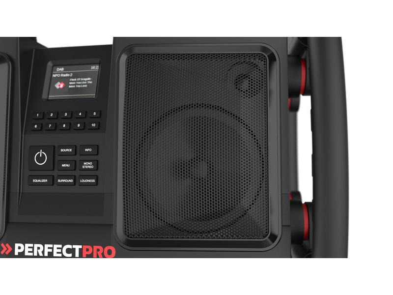 Perfectpro DAB+ Radio ROCKBULL Schwarz
