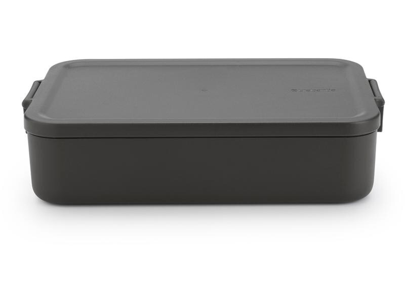 Brabantia Lunchbox Make &amp; Take 25.5 x 16.7 x 6 cm, Dunkelgrau