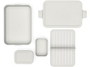 Brabantia Lunchbox Make &amp; Take 25.5 x 16.7 x 6.2 cm, Hellgrau
