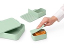 Brabantia Lunchbox Make &amp; Take 25.5 x 16.7 x 6.2 cm, Hellgrün