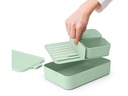Brabantia Lunchbox Make &amp; Take 25.5 x 16.7 x 6.2 cm, Hellgrün