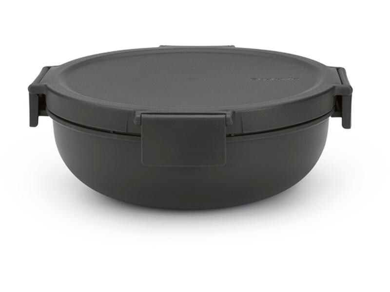 Brabantia Salatbehälter Make &amp; Take Dunkelgrau