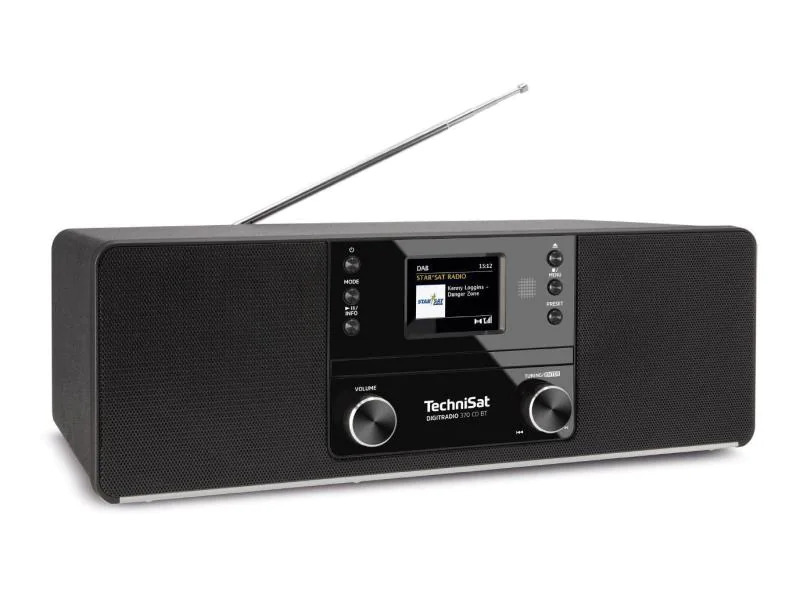 Technisat DAB+ Radio DigitRadio 370 CD BT Schwarz