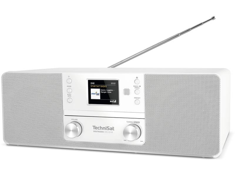 Technisat DAB+ Radio DigitRadio 370 CD IR Weiss