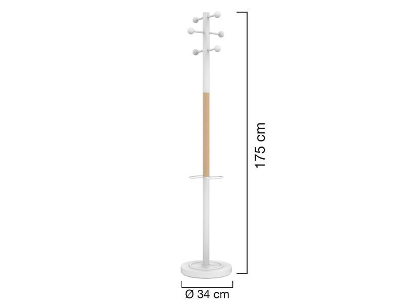 UNiLUX Garderobenständer Access 175 cm, Weiss