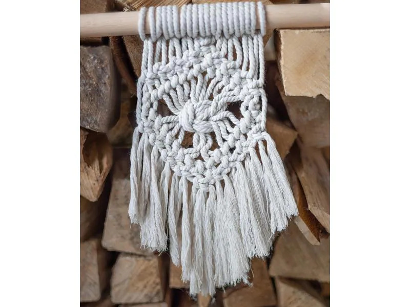 lalana Wolle Makramee Rope 5 mm, 330 g, Graugrün