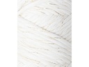 lalana Wolle Spessa 5 mm, 250 g, Crème mit goldenen Metallfäden