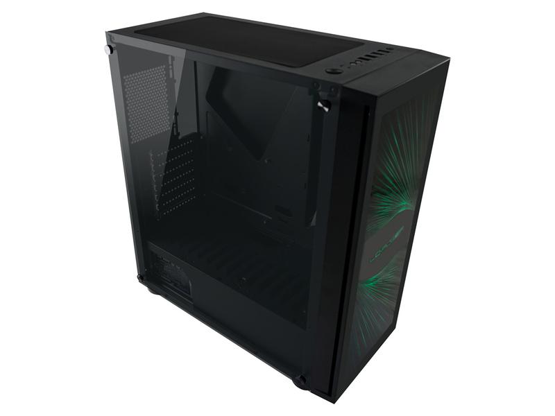 LC-Power PC-Gehäuse Midi Tower LC-800B-ON Schwarz