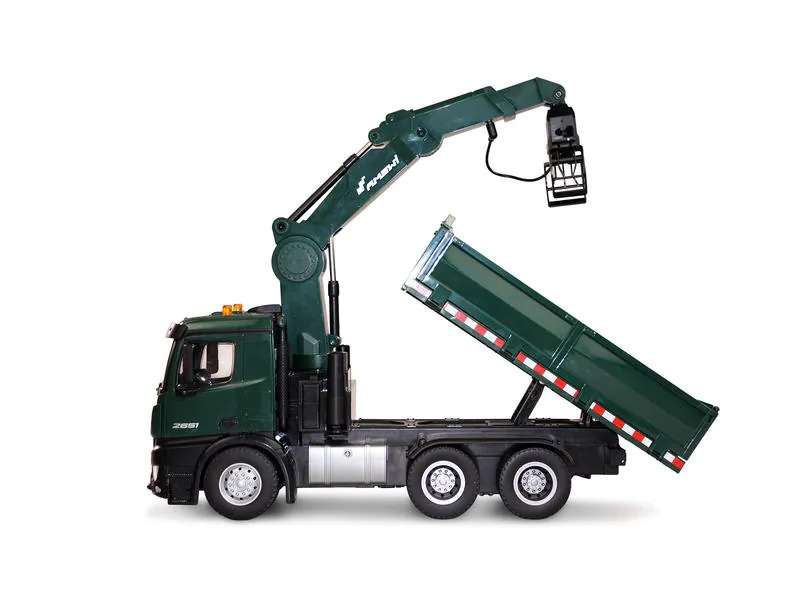 Amewi Lastwagen Mercedes Benz Arocs Kipper mit Kran 1:16, RTR