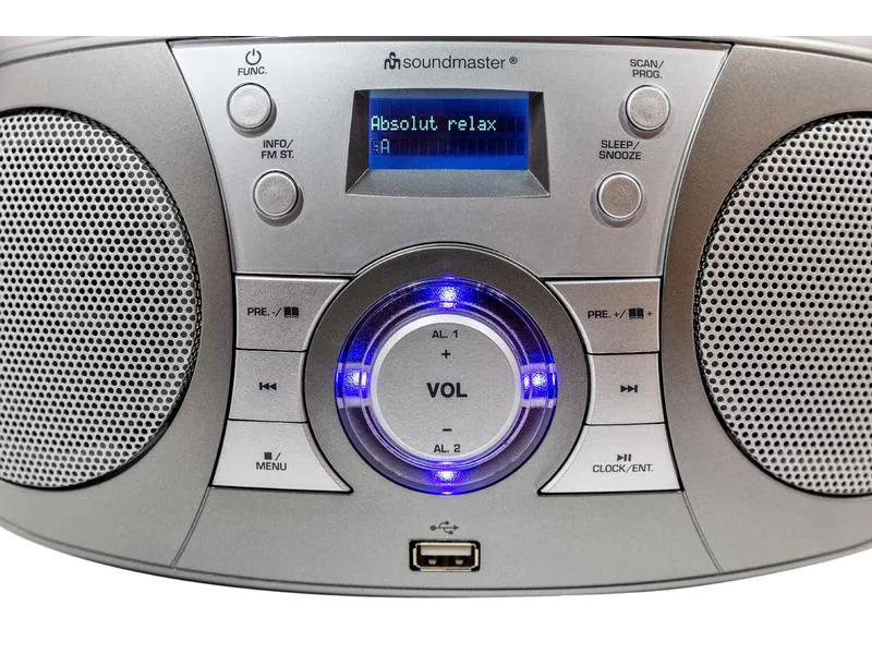 soundmaster DAB+ Radio SCD1800 Grau