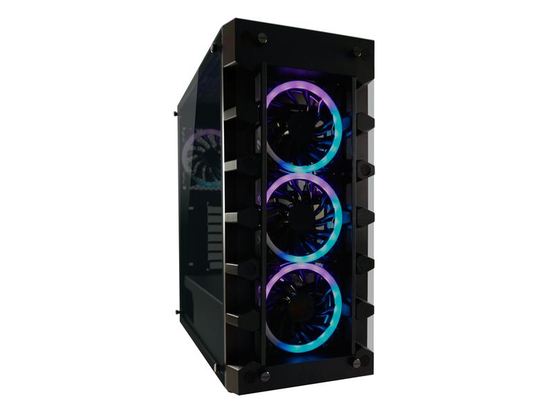 LC-Power PC-Gehäuse Mini Tower LC-709B-ON Schwarz